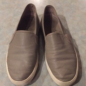 Vince gray leather sneakers (sz 7)